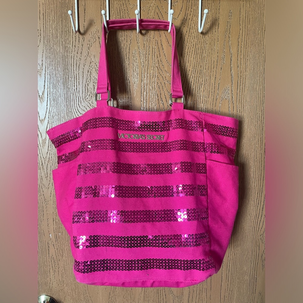 Victoria’s Secret Sparkle Sequins Large Shoulder Tote Bag